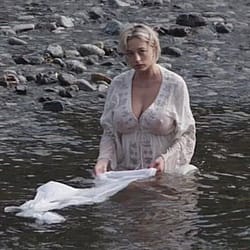 The Busty Caroline Vreeland In A Wet Dress'