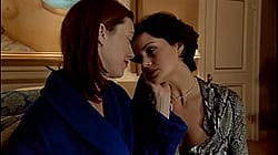 Molly Parker And Carla Gugino Making Out In The Center Of The World'