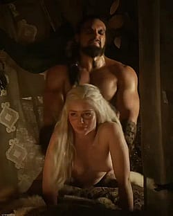 Jason Momoa & Emilia Clarke From Game Of Thrones'