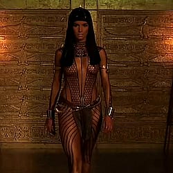"The Mummy" is about to turn 25, so here's Patricia Velasquez as Anck-su-namun wearing only body paint for a top. (1999)'