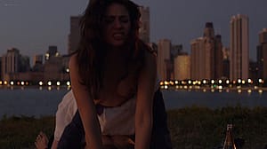 Emmy Rossum riding in public - Shameless S2E1'