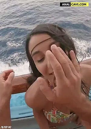 Filthy Anal Climax on the High Seas: She Can't Help but Cum Hard'