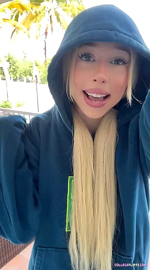 Naughty Uni Girl Livy Flaunts Her Juicy Tits for the Neighbors - Would You Dare to Punish Her?'